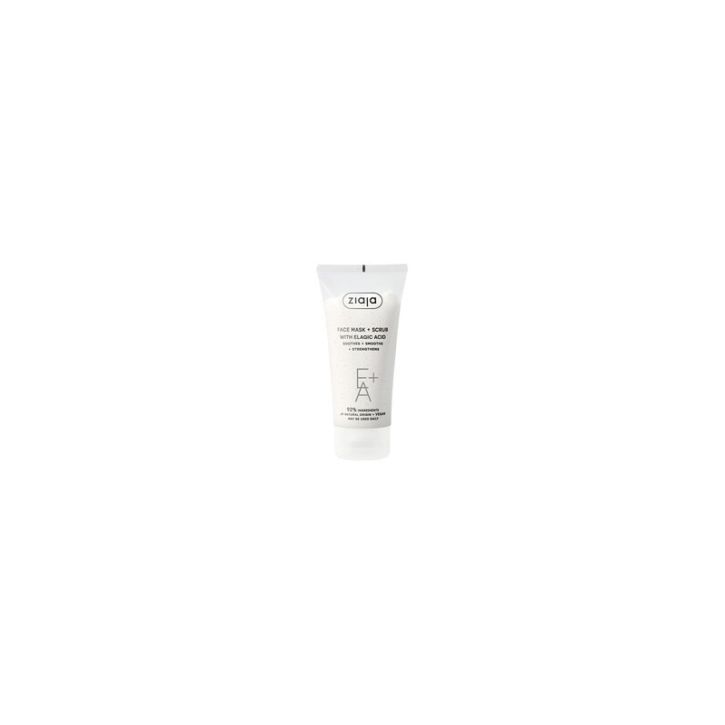 Ziaja - Face Mask + Scrub Elagic Acid - Peelingová maska s