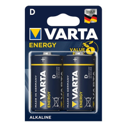 Varta Energy Alkaline batterier D 2 stycken i blister